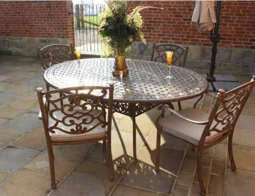 casino-oval-table-4-chairs-set